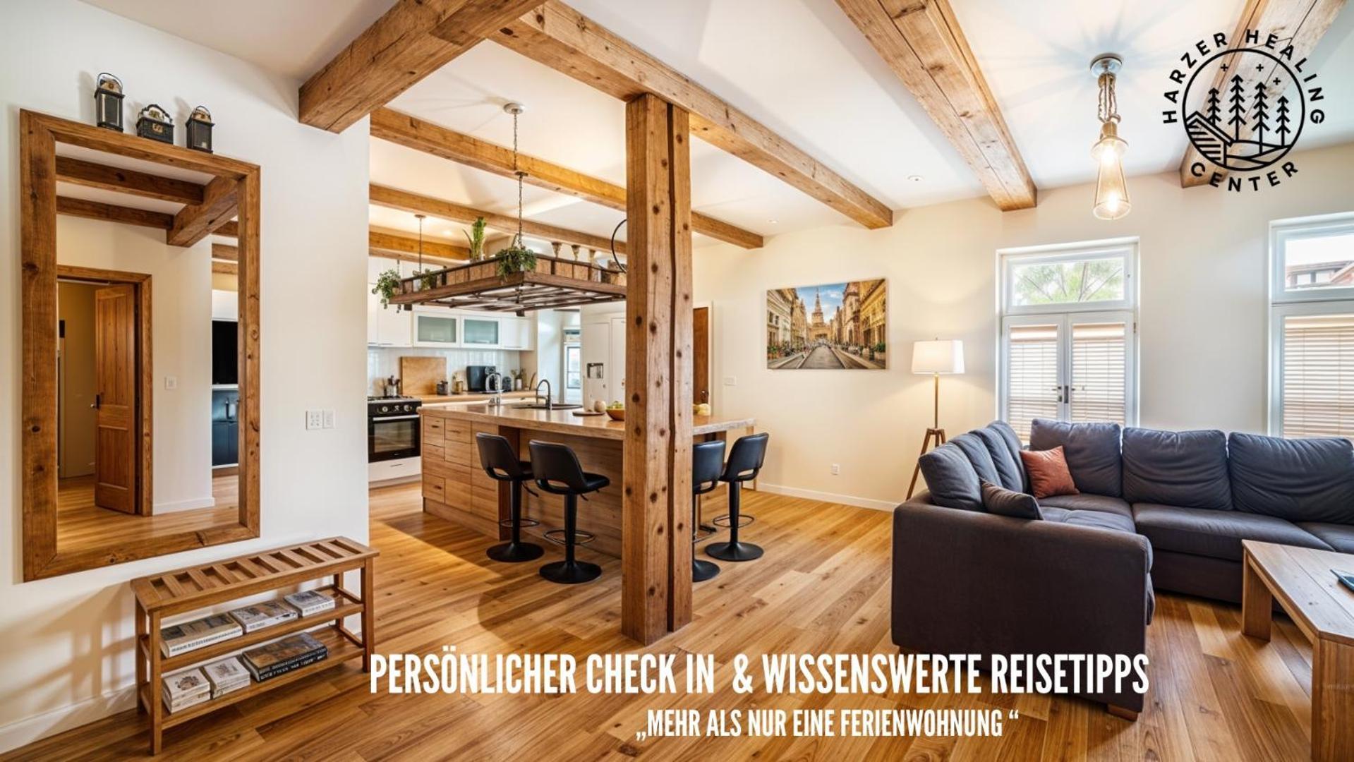 Harzer Healing Center 2024 Gemuetliche Landhauswohnung Mit Fussbodenheizung,Xxl Kochinsel,Xxl Regenduschen,Modern,Hochwertig,Persoenlich,Vollausgestattet Эльбингероде Экстерьер фото