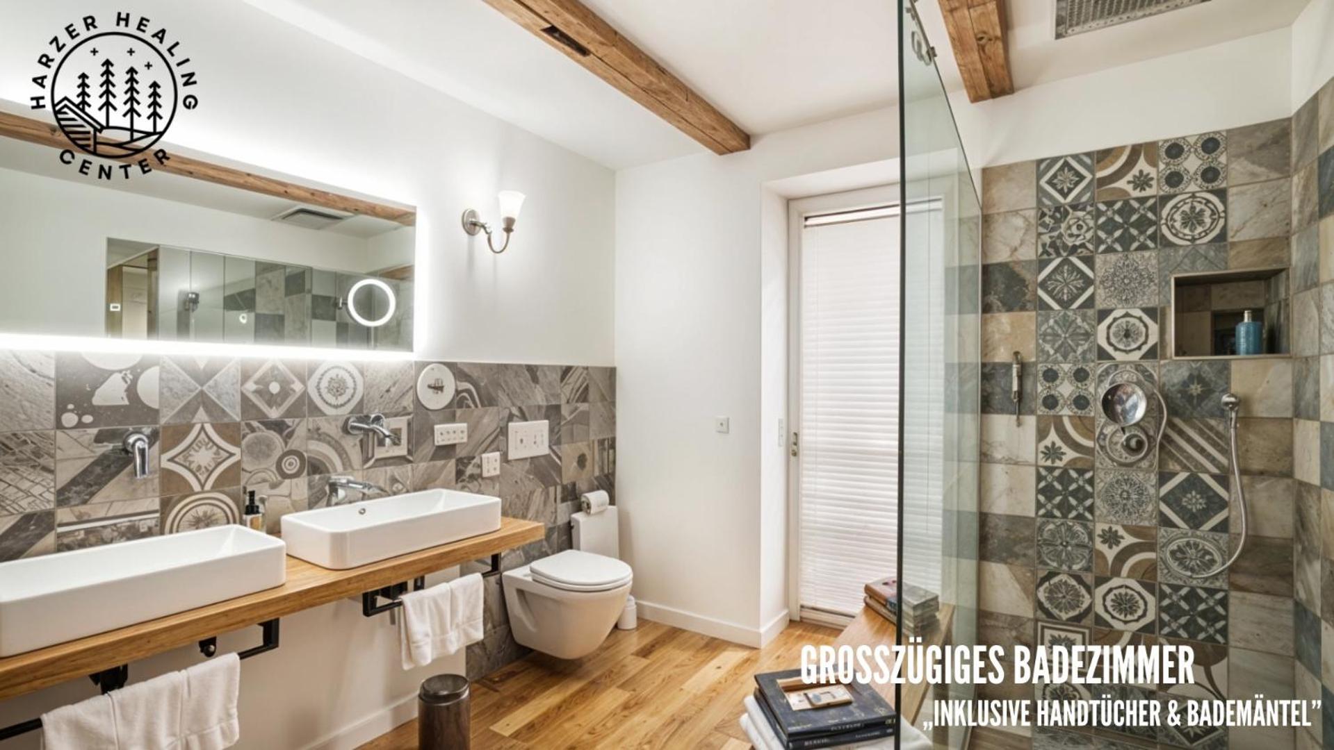 Harzer Healing Center 2024 Gemuetliche Landhauswohnung Mit Fussbodenheizung,Xxl Kochinsel,Xxl Regenduschen,Modern,Hochwertig,Persoenlich,Vollausgestattet Эльбингероде Экстерьер фото