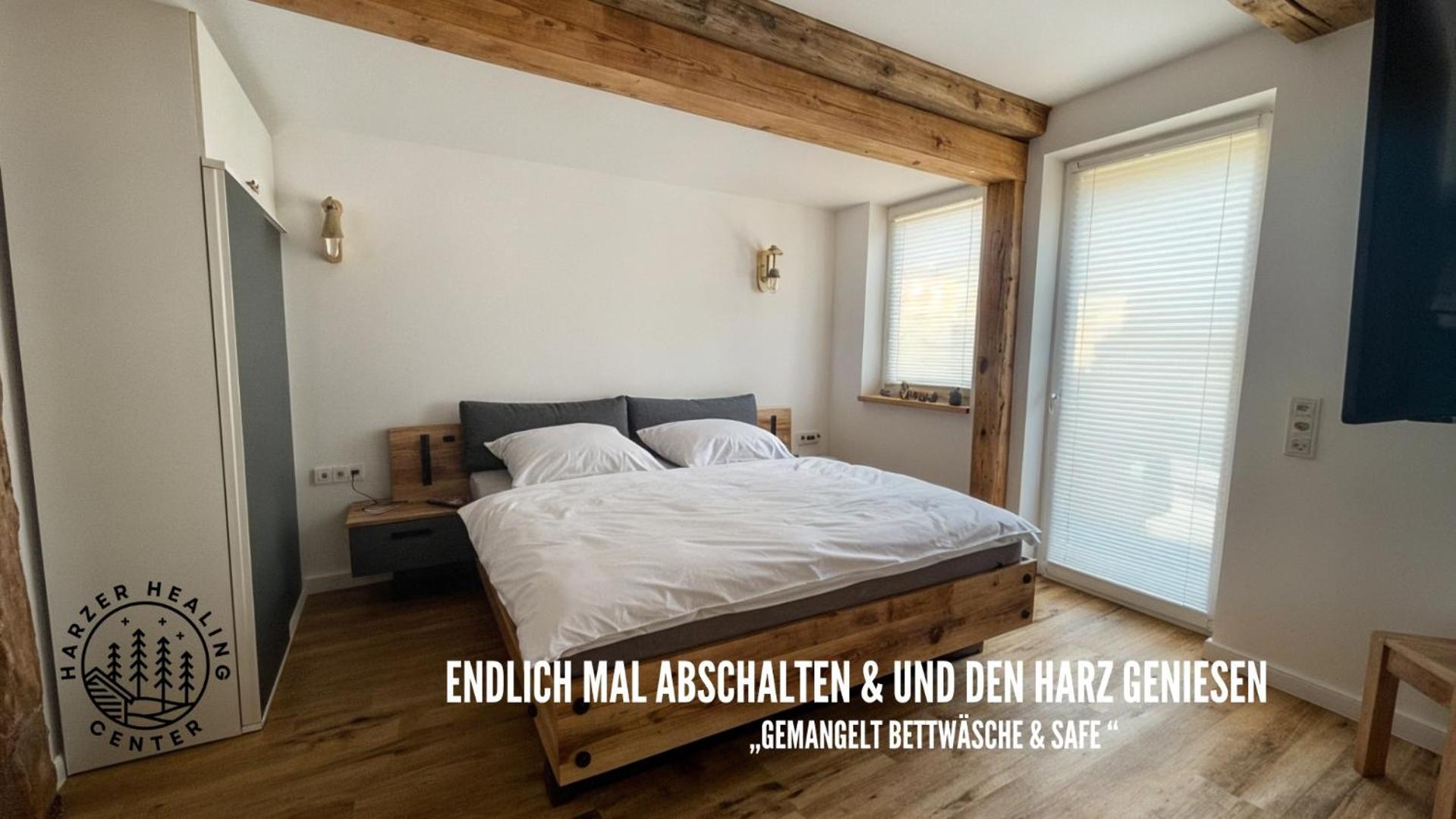 Harzer Healing Center 2024 Gemuetliche Landhauswohnung Mit Fussbodenheizung,Xxl Kochinsel,Xxl Regenduschen,Modern,Hochwertig,Persoenlich,Vollausgestattet Эльбингероде Экстерьер фото